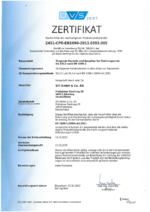 SFI Anlagenbau - Zertifikat zur WPK nach DIN EN 1090