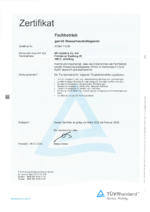 SFI Anlagenbau – Zertifikat Wasserhaushaltsgesetz