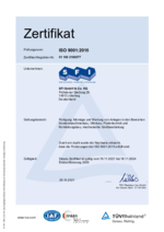 SFI Anlagenbai - ISO 9001-2015