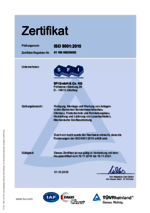 SFI Anlagenbai - ISO 9001-2015