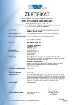 SFI Anlagenbau - Zertifikat zur WPK nach DIN EN 1090