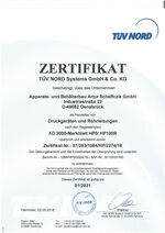 Zertifikat AD2000 / HP0 